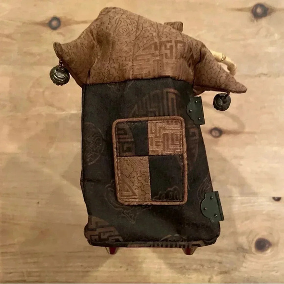 Vintage NWOT Lilli's Shanghai Ritz Carlton Textile Handbag Bamboo Handle - Picture 5 of 10